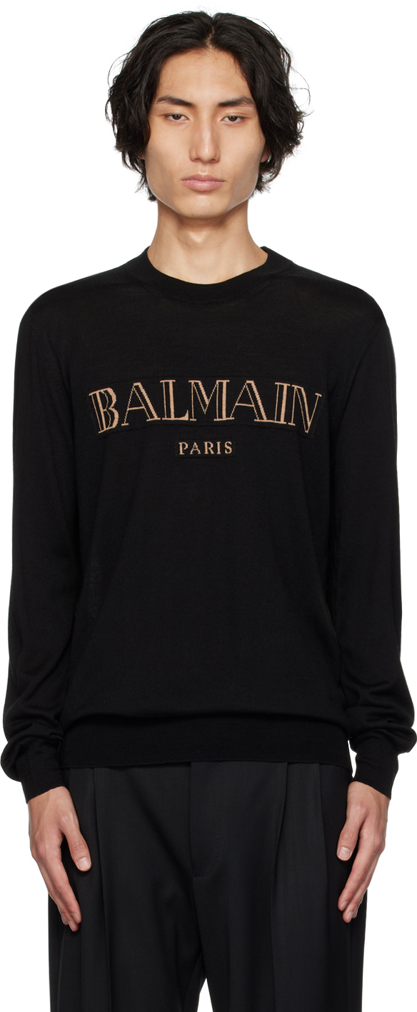 Balmain Black Crewneck Sweater