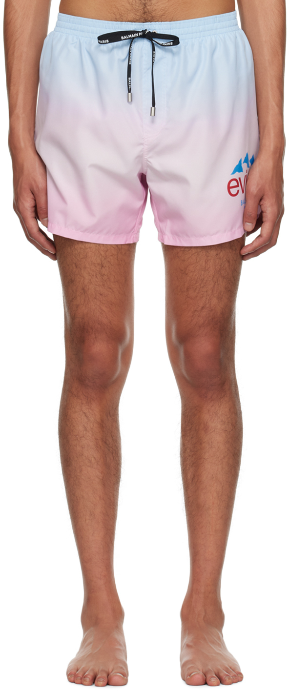 Pink Evian Edition Swim Shorts