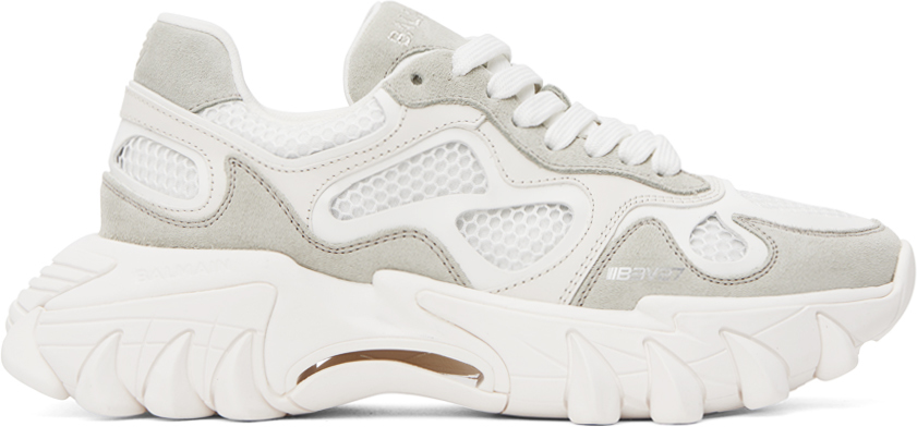 B East Laced Sneakers In White