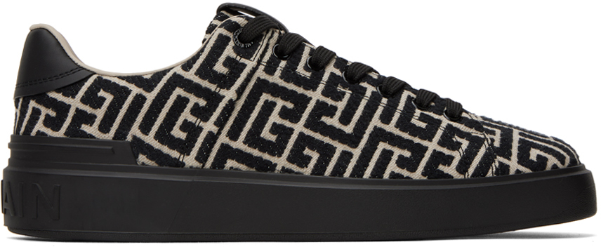 Black B-Court Sneakers by Balmain on Sale