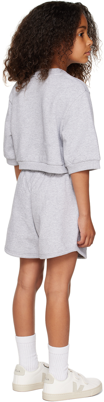 Gcds Logo-print Tracksuit Shorts Set In 60926 Grey