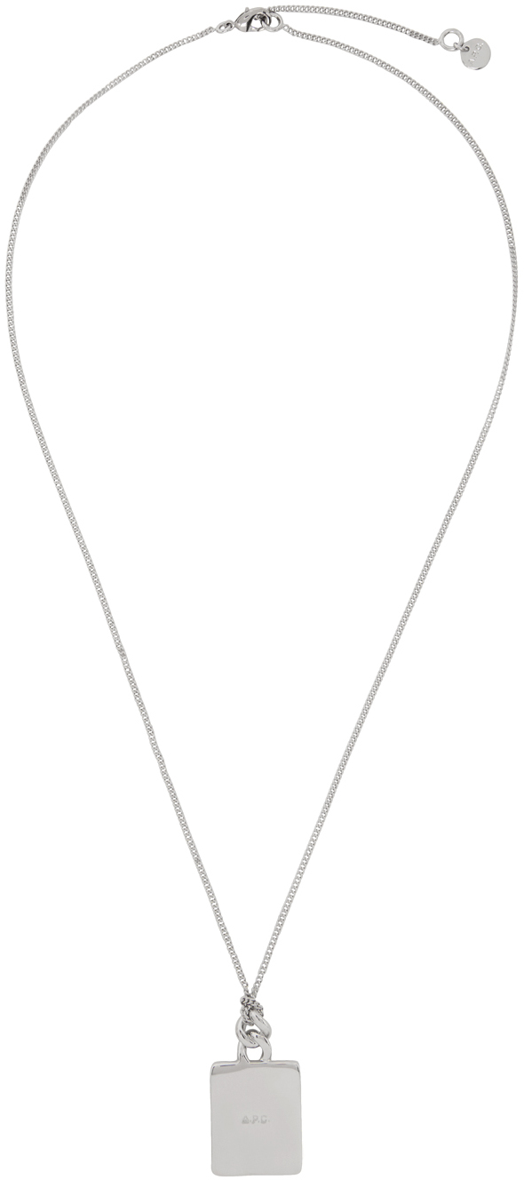 Silver Darwin Necklace by A.P.C. on Sale