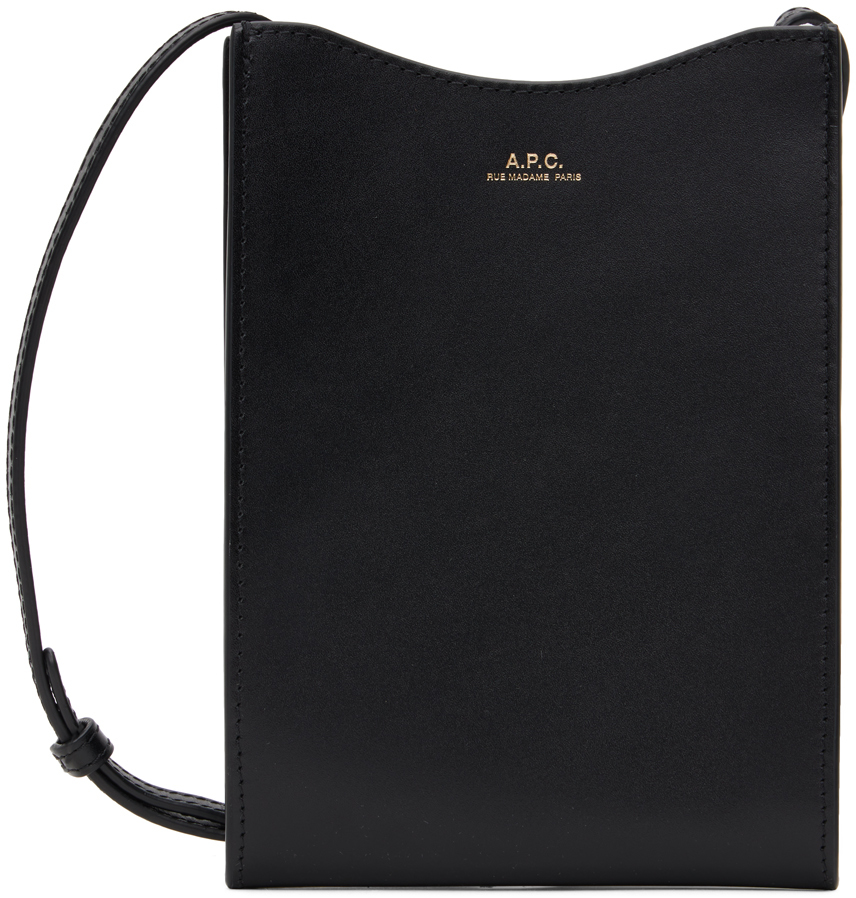 Black Jamie Neck Pouch by A.P.C. on Sale