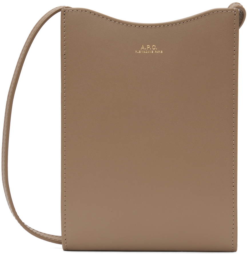 A.P.C. Green Jamie Neck Pouch | Smart Closet