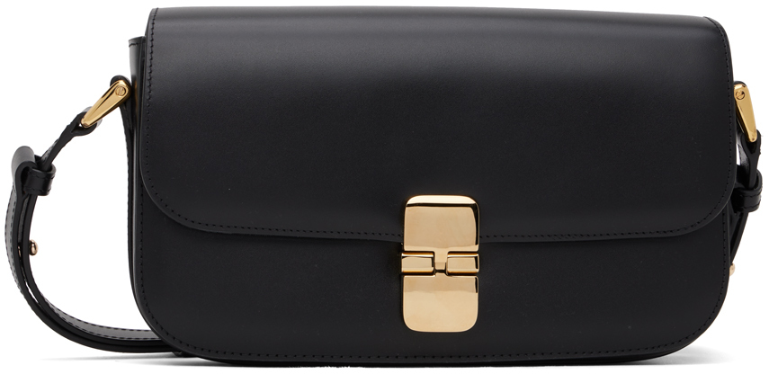 A.P.C.: Black Grace Baguette Bag | SSENSE UK