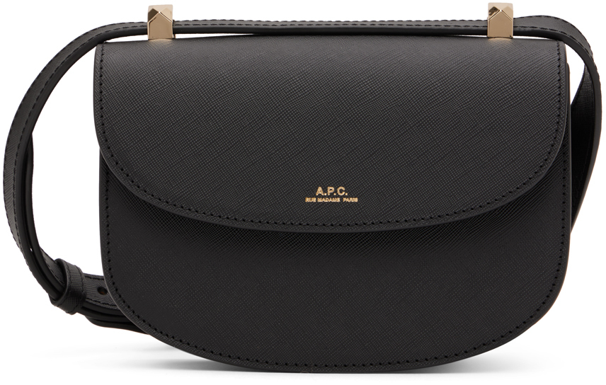 A.p.c. Black Mini Genève Bag In Lzz Black | ModeSens