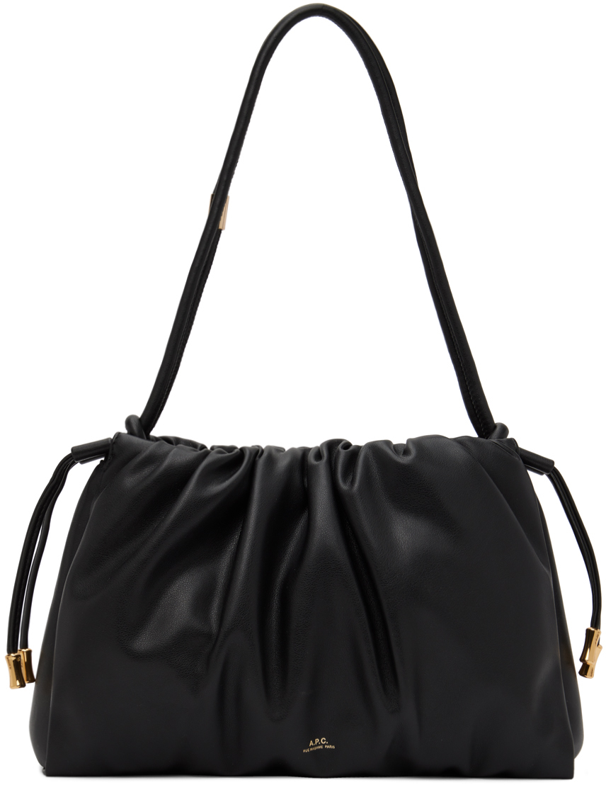 A.P.C.: Black Ninon Shoulder Bag | SSENSE