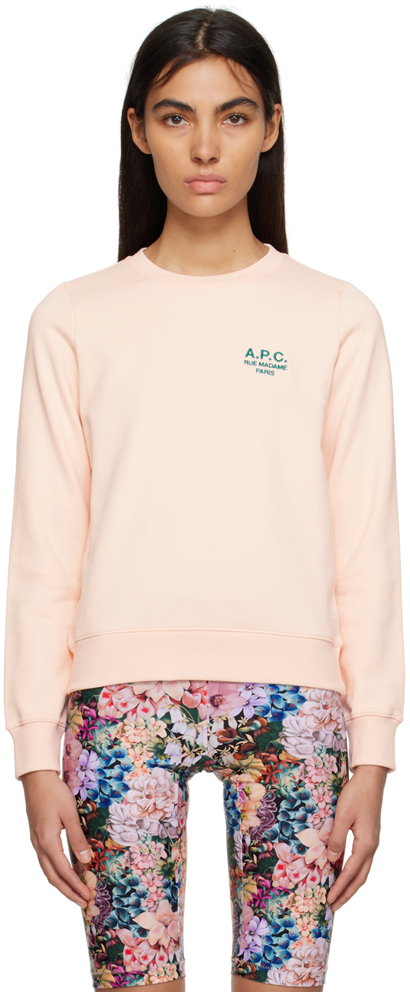 A.p.c. Skye Sweatshirt In Rose Pale