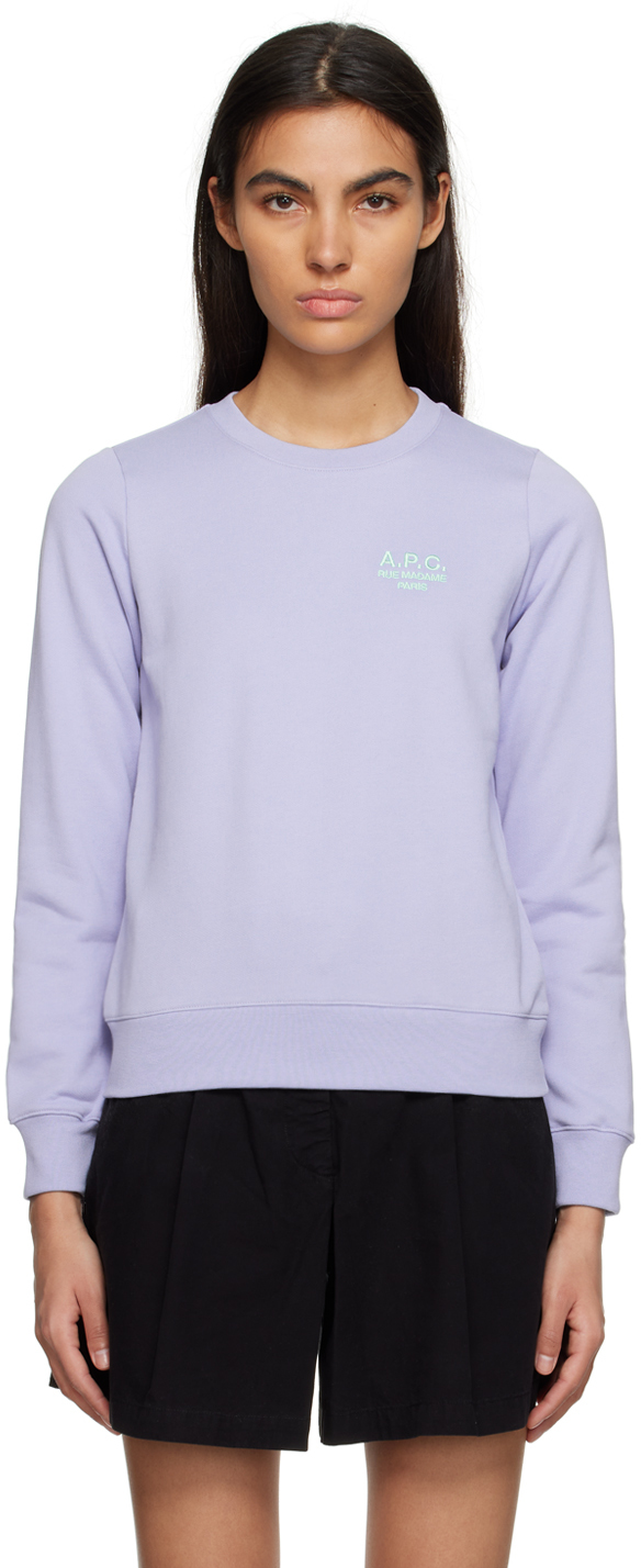 A.P.C.: Purple Skye Sweatshirt | SSENSE