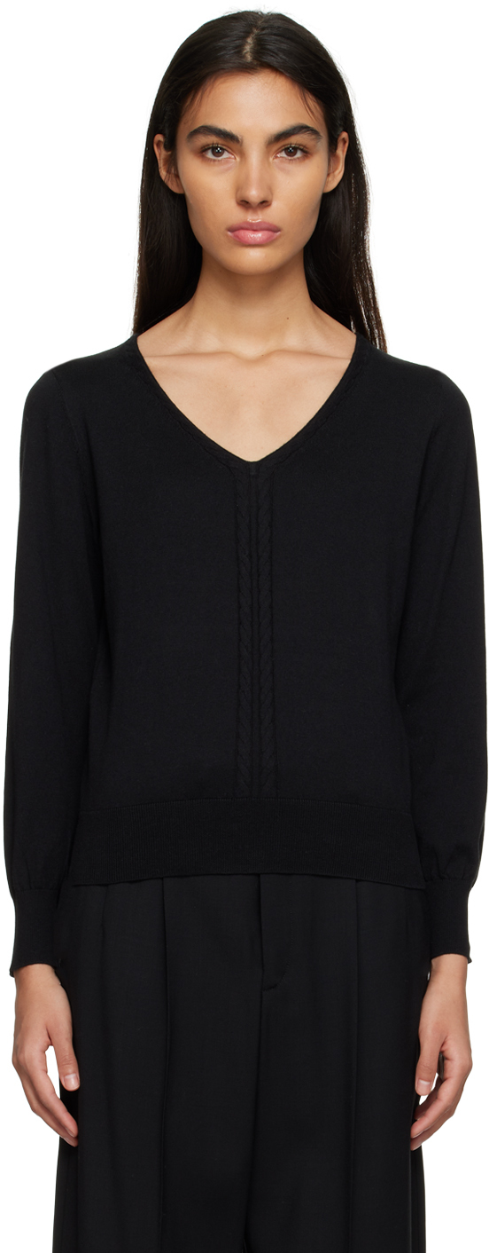 A.P.C.: Black Irina Sweater | SSENSE Canada