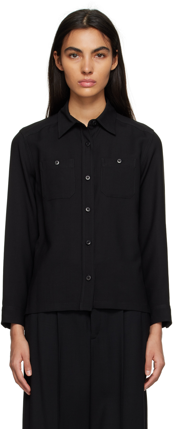 Shop Apc Black Chloé Shirt In Lzz Black