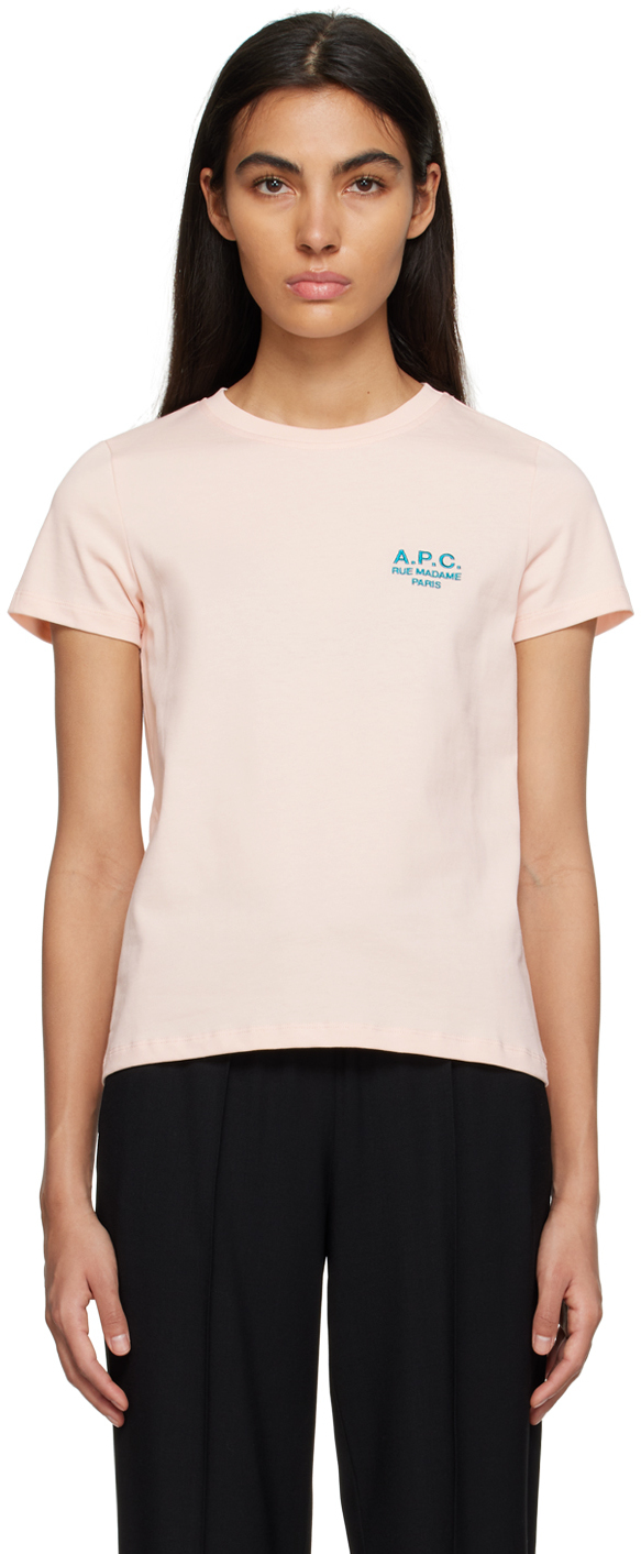 A.p.c. New Denise T-shirt In Pink | ModeSens