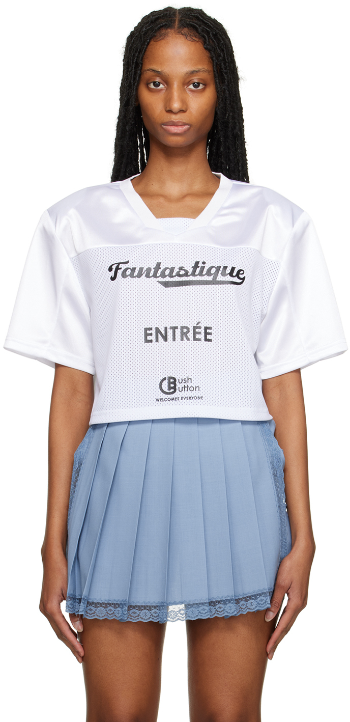 Pushbutton White 'fantastique' T-shirt
