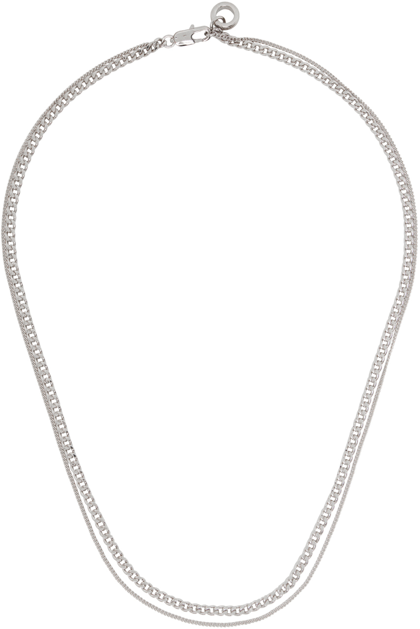 Apc Silver Minimal Necklace In Rab Argent