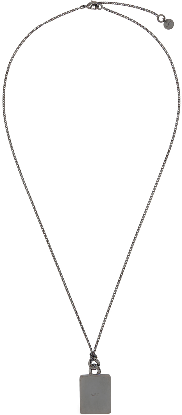 A.p.c. Darwin Necklace In Silver