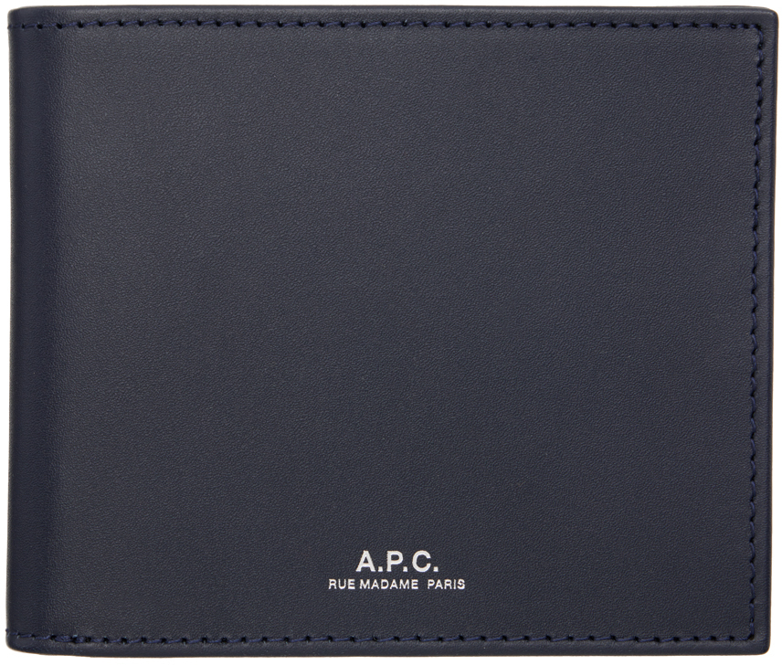 A.p.c. Navy Aly Wallet In Blue