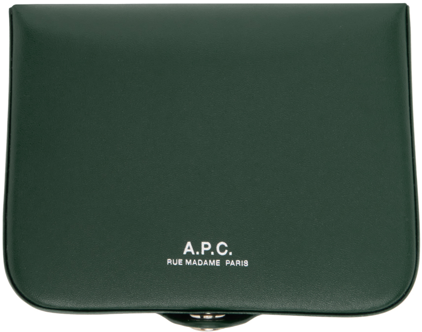 A.P.C. Green Josh Wallet SSENSE UK