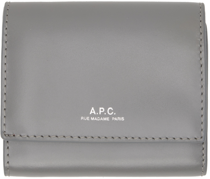 A.P.C. Gray Lois Compact Wallet