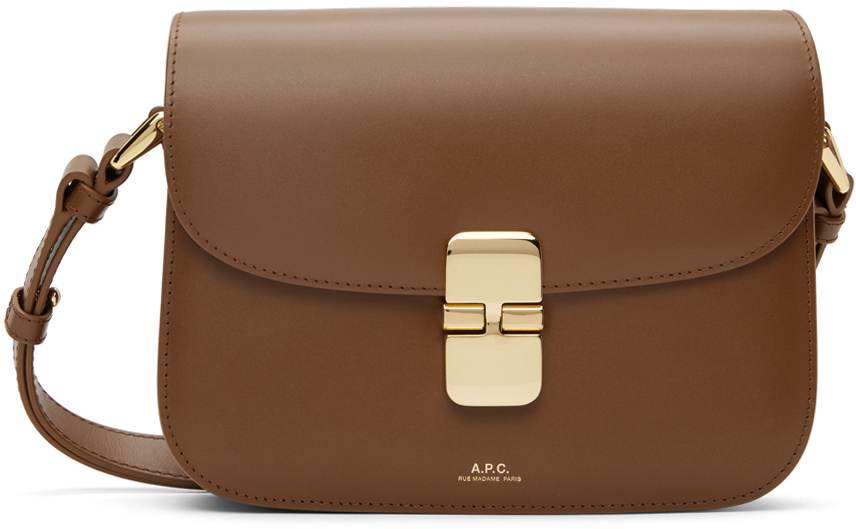 A.P.C. Brown Small Grace Bag