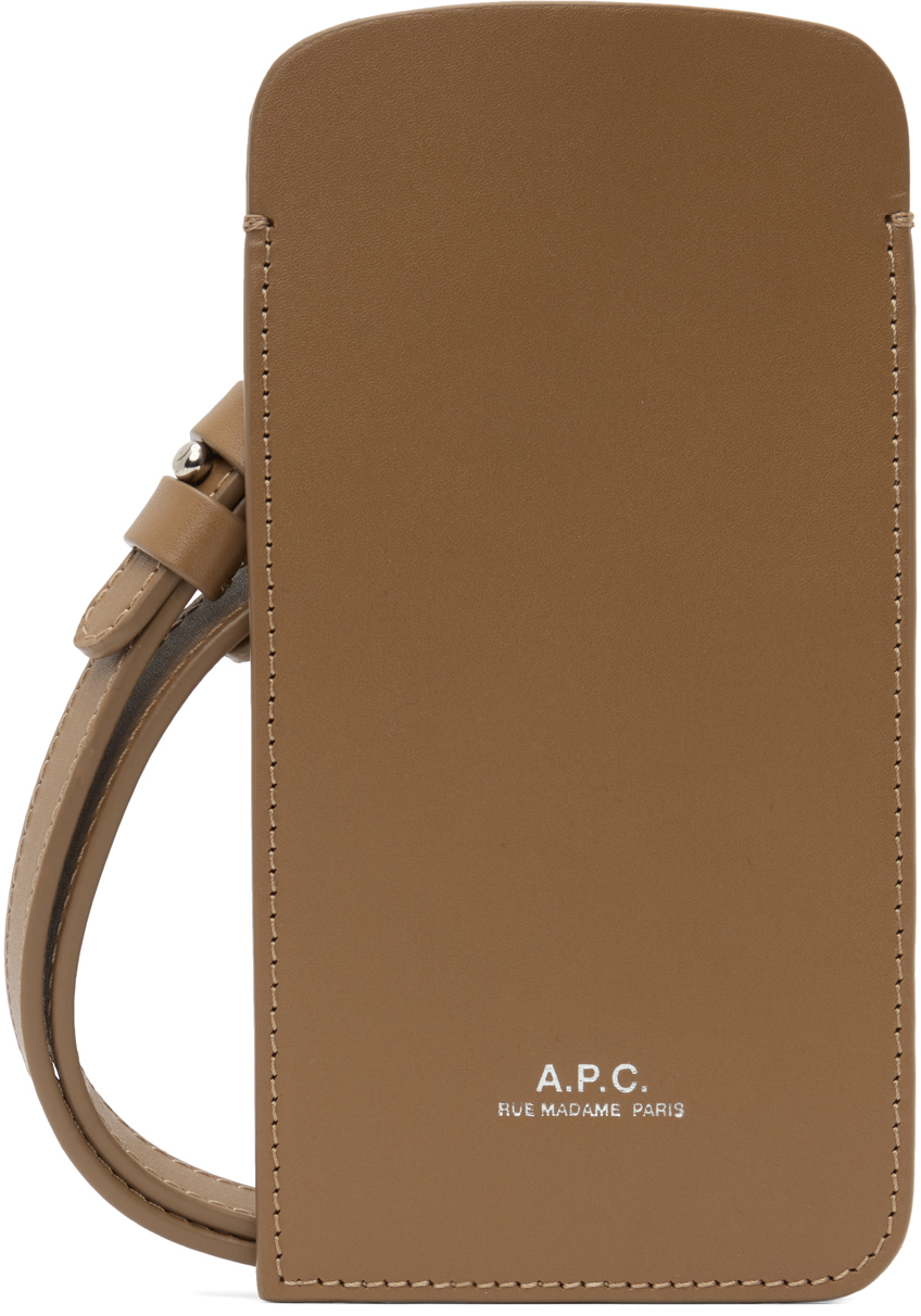 Apc Beige James Pouch In Bag Sand