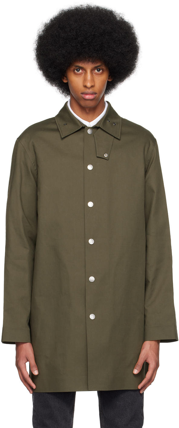A.P.C.: Khaki Thibault Coat | SSENSE