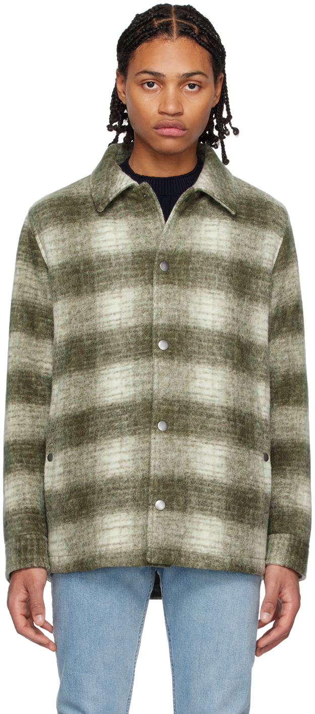 A.p.c. New Alan Shirtjacket In Green