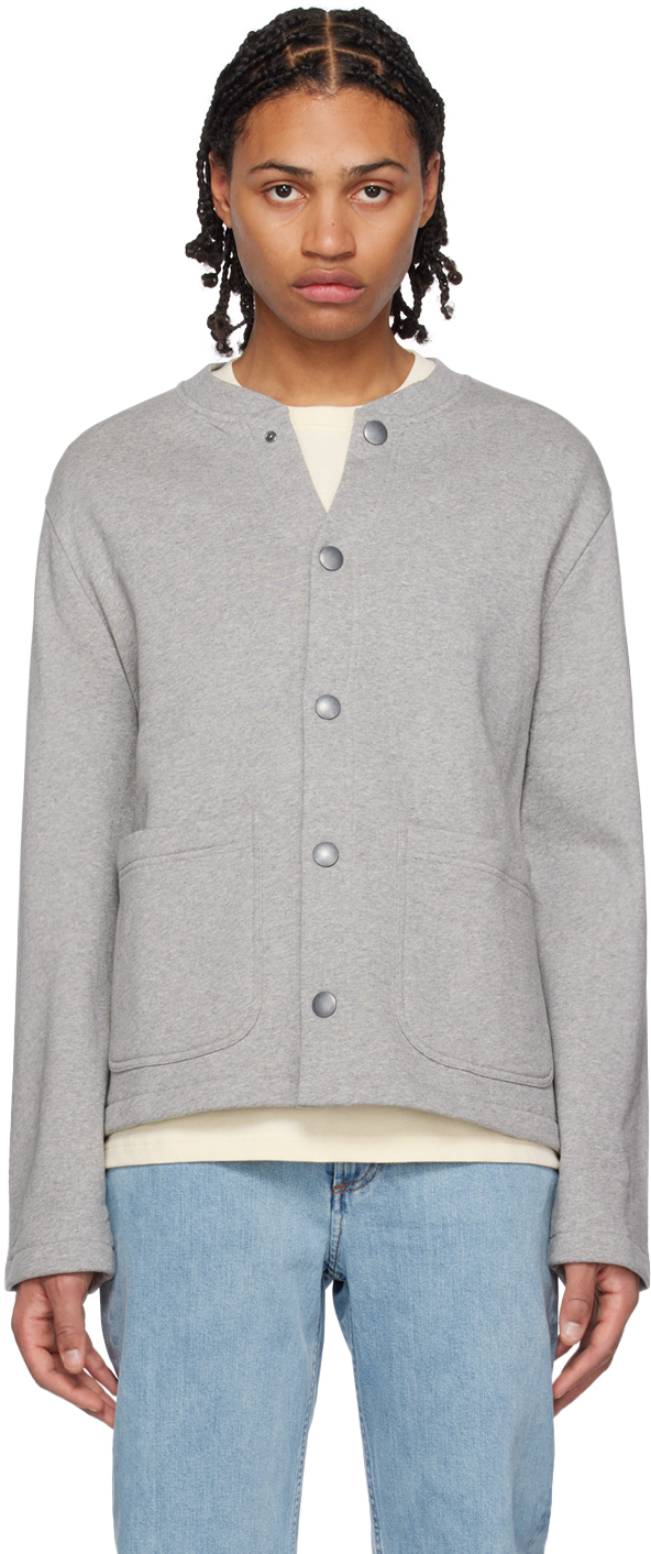 A.P.C.: Gray Stevie Jacket | SSENSE