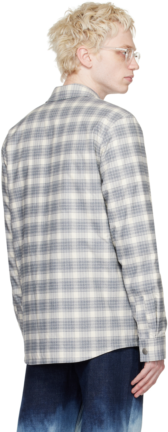 Apc Off-white & Gray Alex Jacket In Aad Ecru