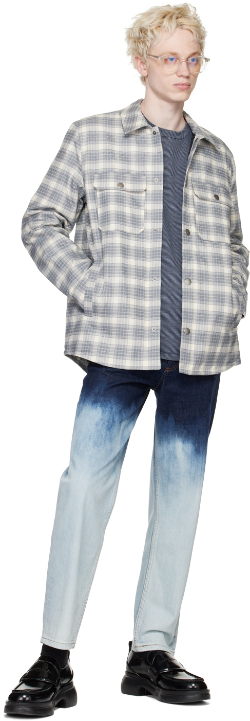 Apc Off-white & Gray Alex Jacket In Aad Ecru