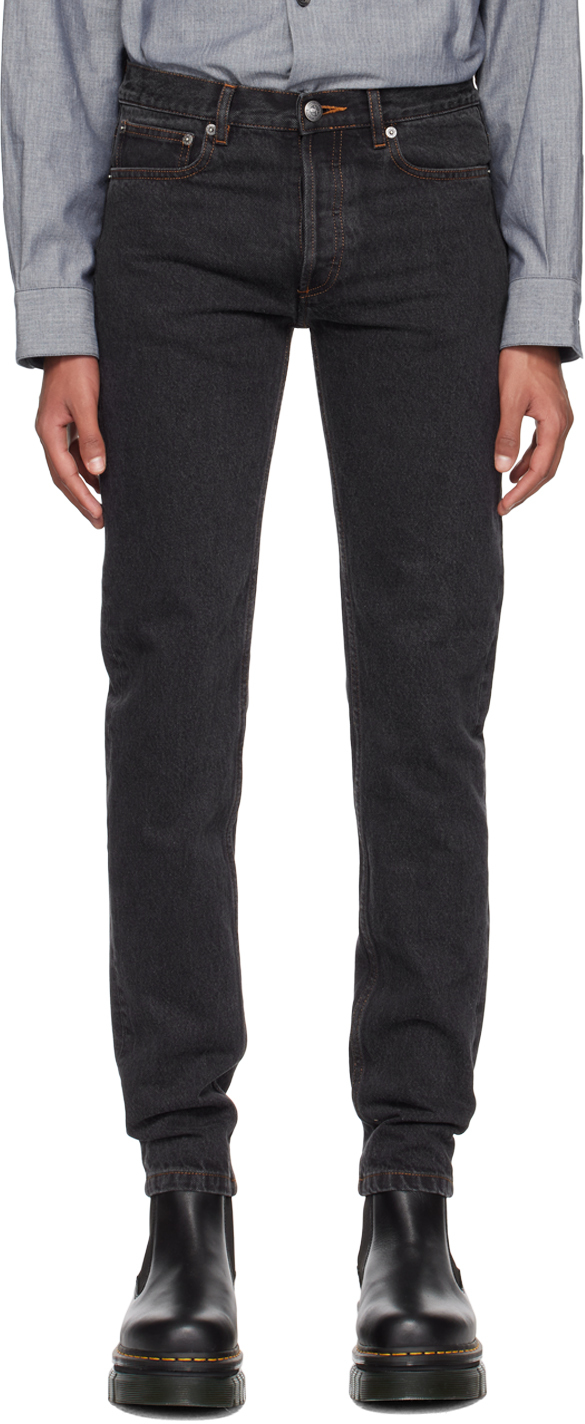 A.P.C.: Black New Standard Jeans | SSENSE