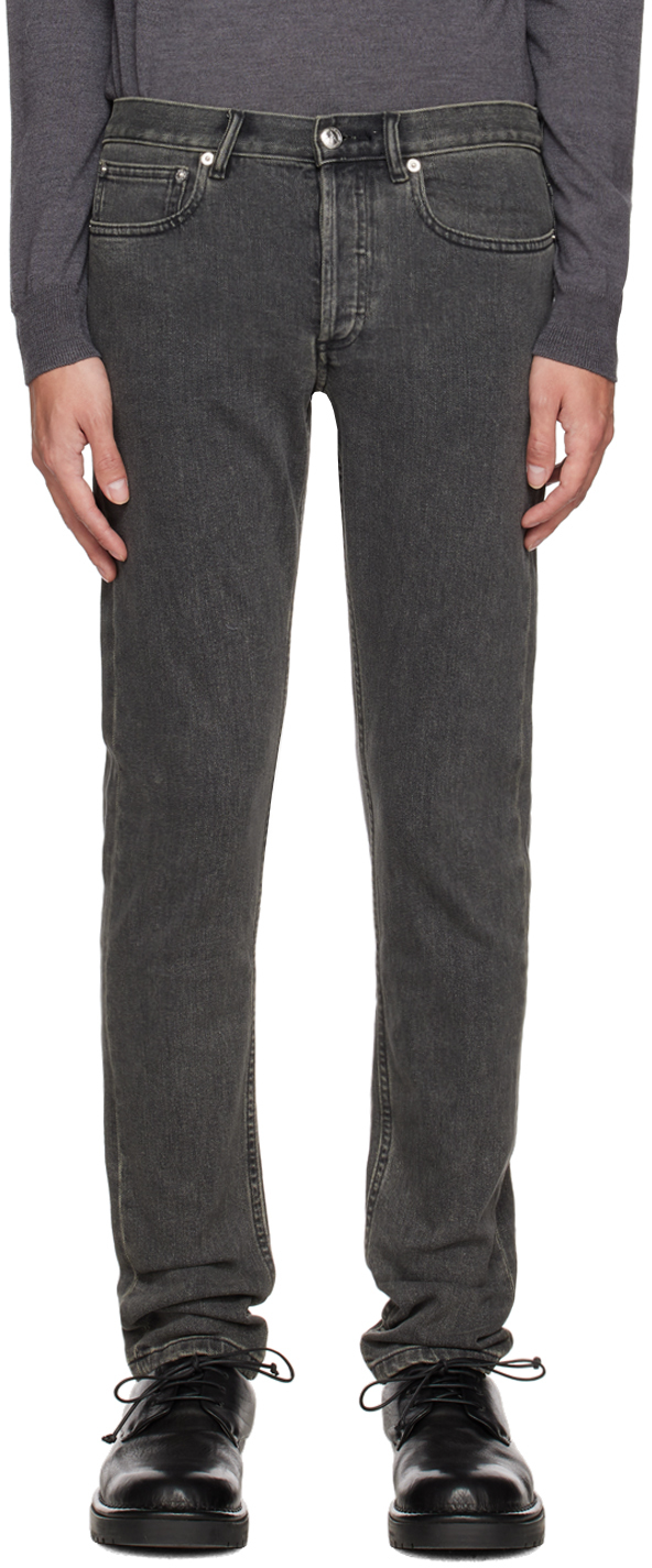 Apc Gray Petit New Standard Jeans In Laa Grey