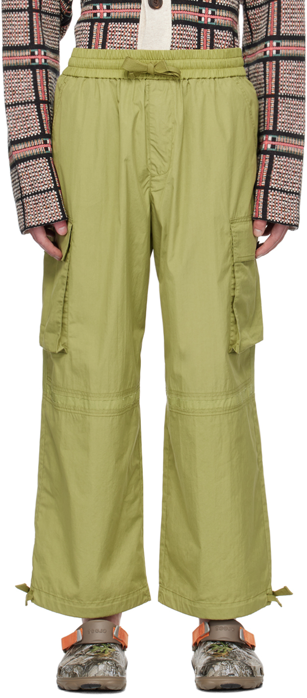 Khaki Paneled Cargo Pants