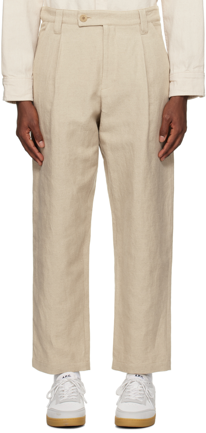 Beige Renato Trousers