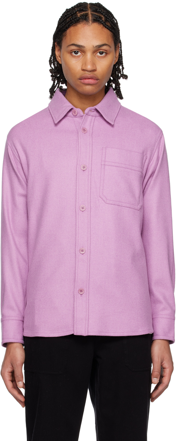A.p.c. Basile Overshirt In Pink