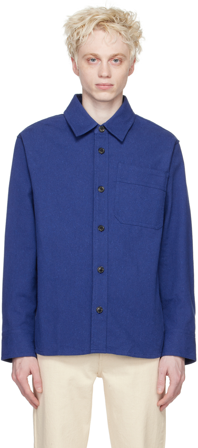 A.P.C.: Blue Basile Shirt | SSENSE