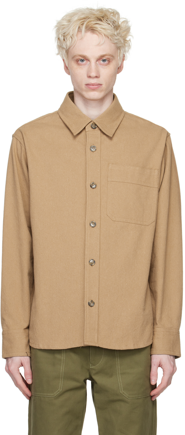 Beige Basile Shirt by A.P.C. on Sale