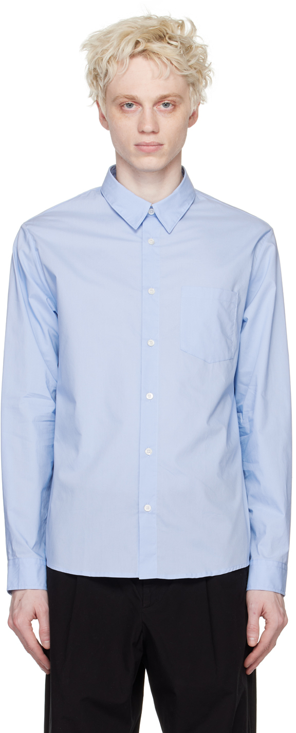 A.P.C.: Blue Clément Shirt | SSENSE
