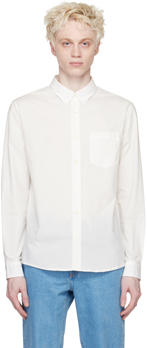 Apc White Edouard Shirt In Aab White