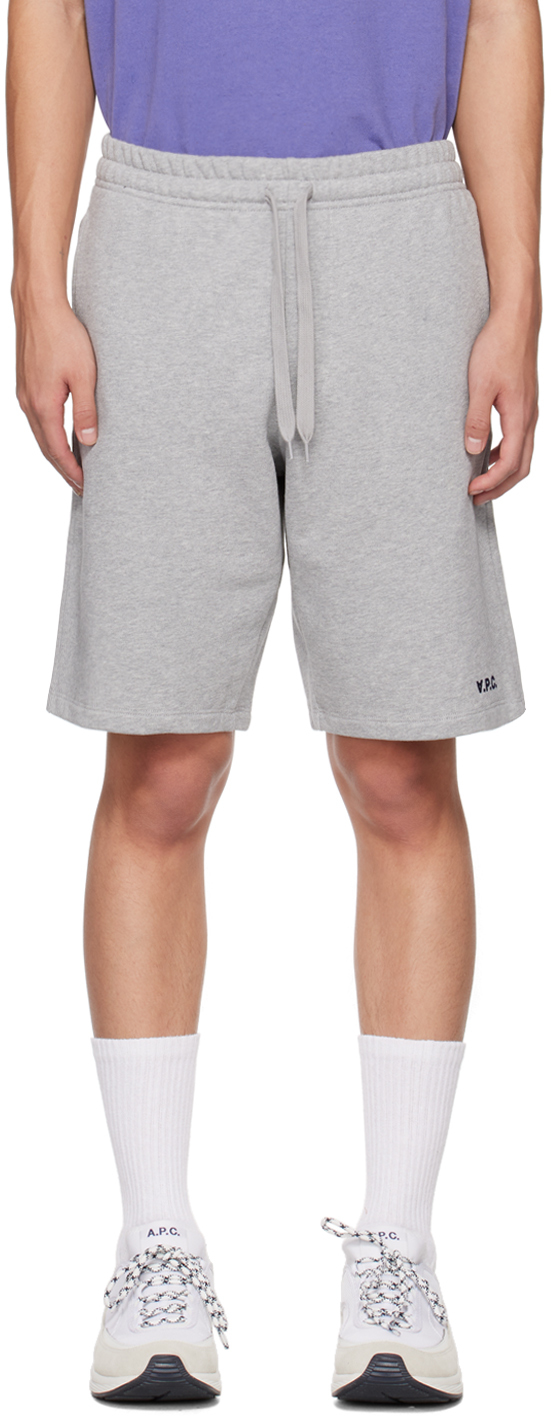 Apc Gray Clement Shorts In Light Gray