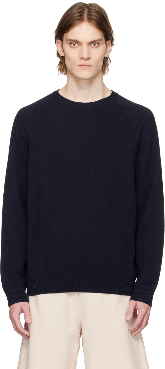 A.P.C.: Navy Ross Sweater | SSENSE UK