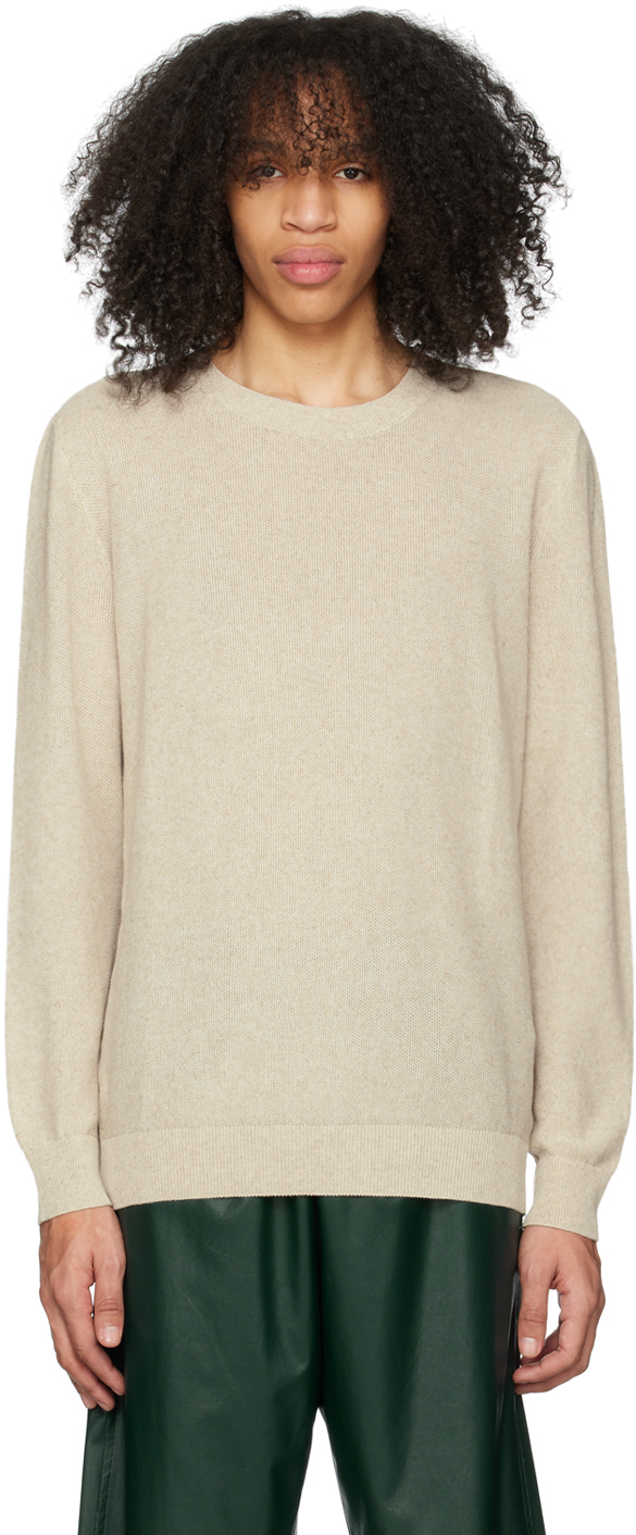 A.P.C.: Beige Christian Sweater | SSENSE