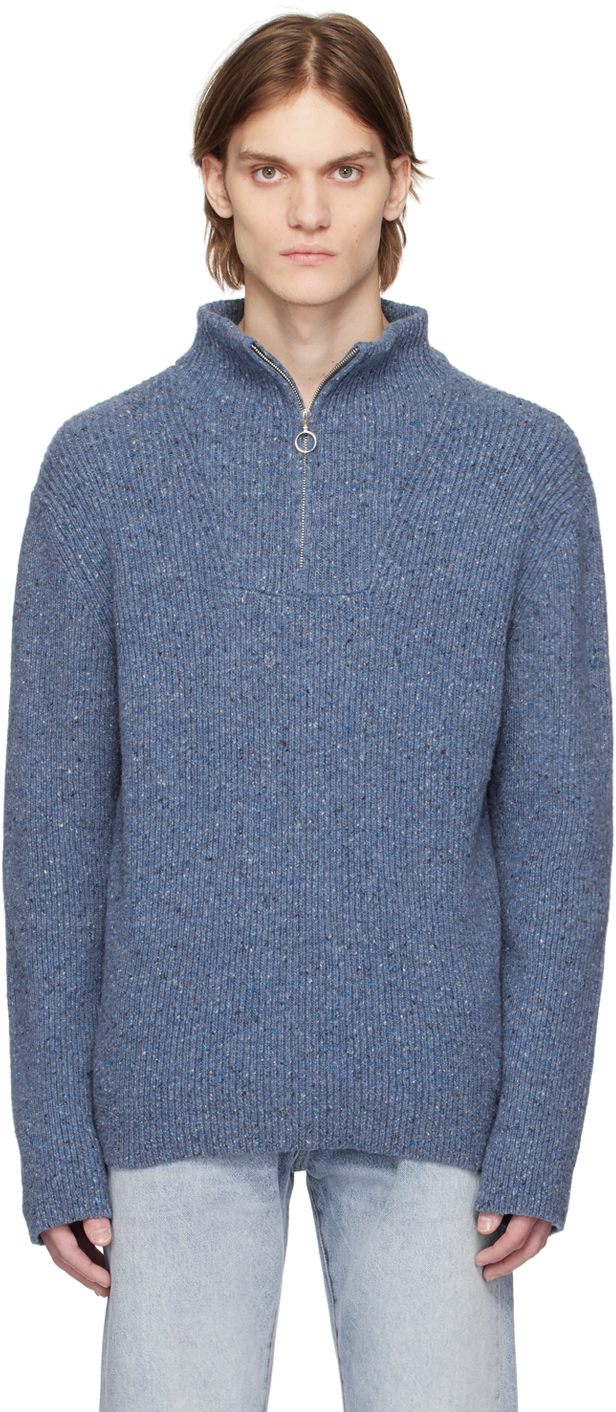 Apc Bing H Sweater In Iaa Blue