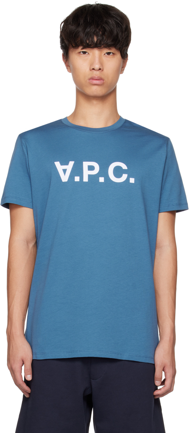 A.p.c. Vpc Color H T-shirt In Blue