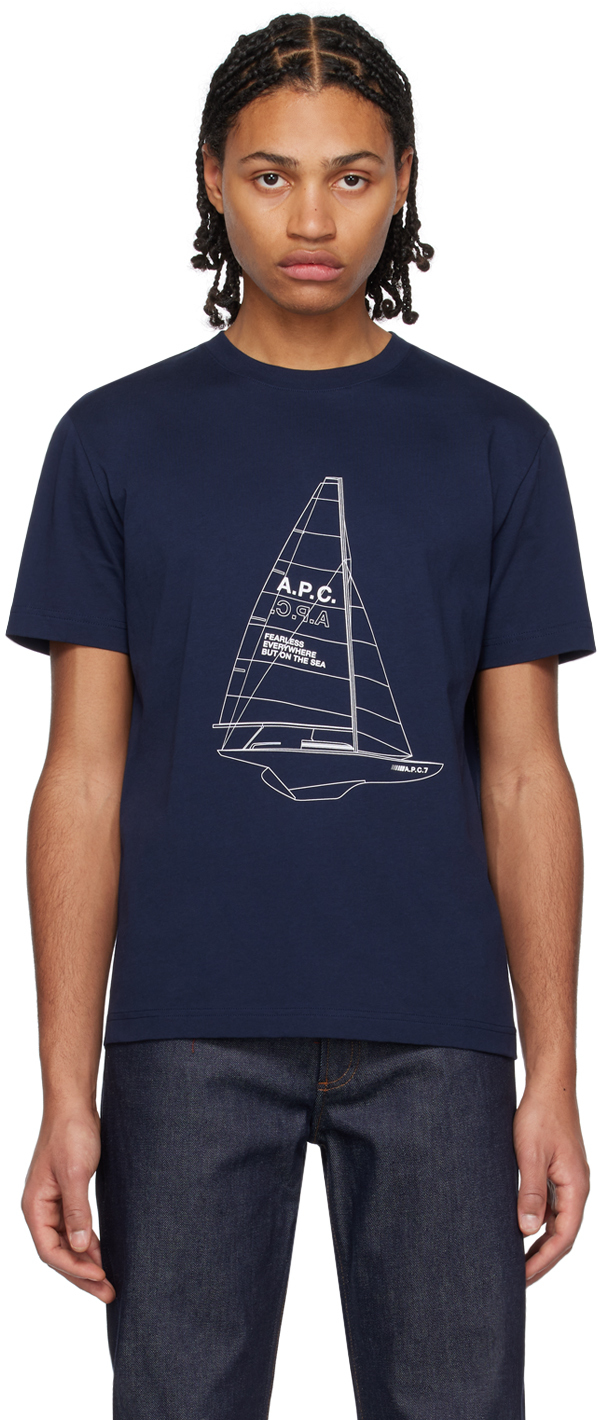 Apc Jeannot T-shirt In Blue