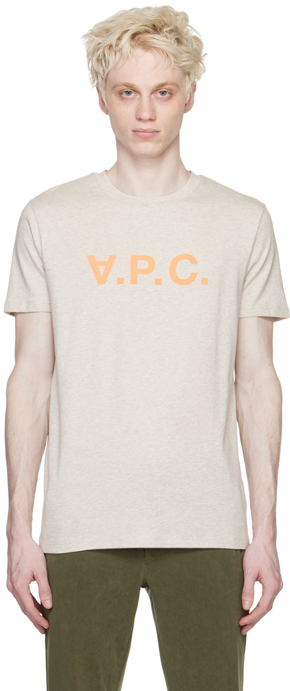 A.P.C. Gray 'VPC' H T-Shirt