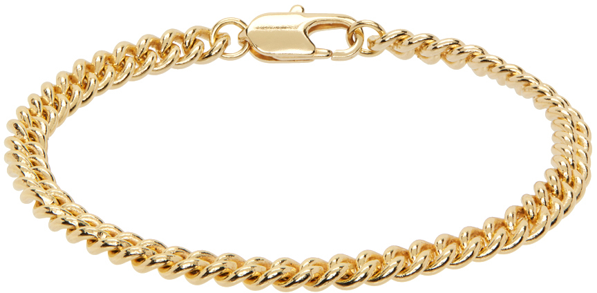 Laura Lombardi: Gold Curb Chain Bracelet | SSENSE