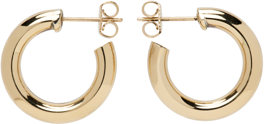 Laura Lombardi: Gold Medium Hoop Earrings | SSENSE