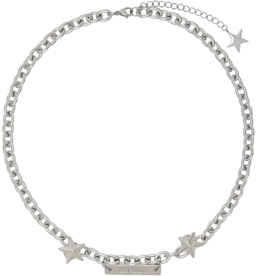 BONBOM Silver Cable Chain Necklace