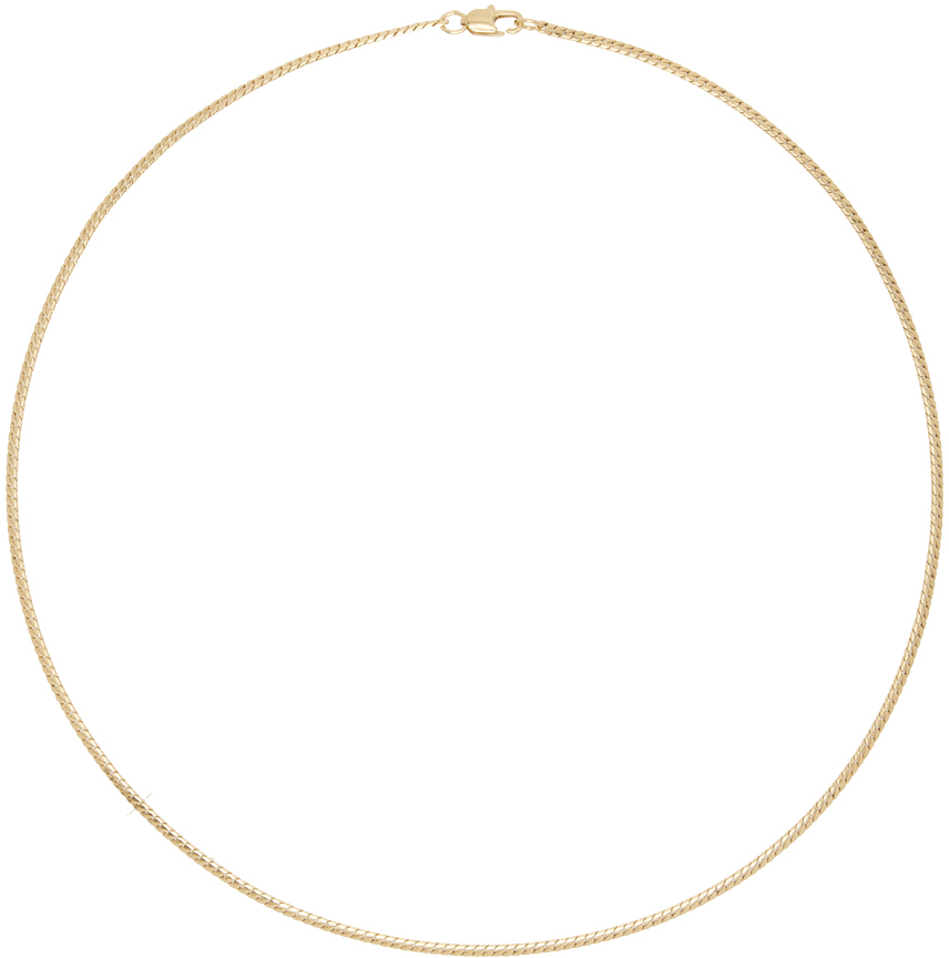 Laura Lombardi Gold Mini Omega Chain Necklace