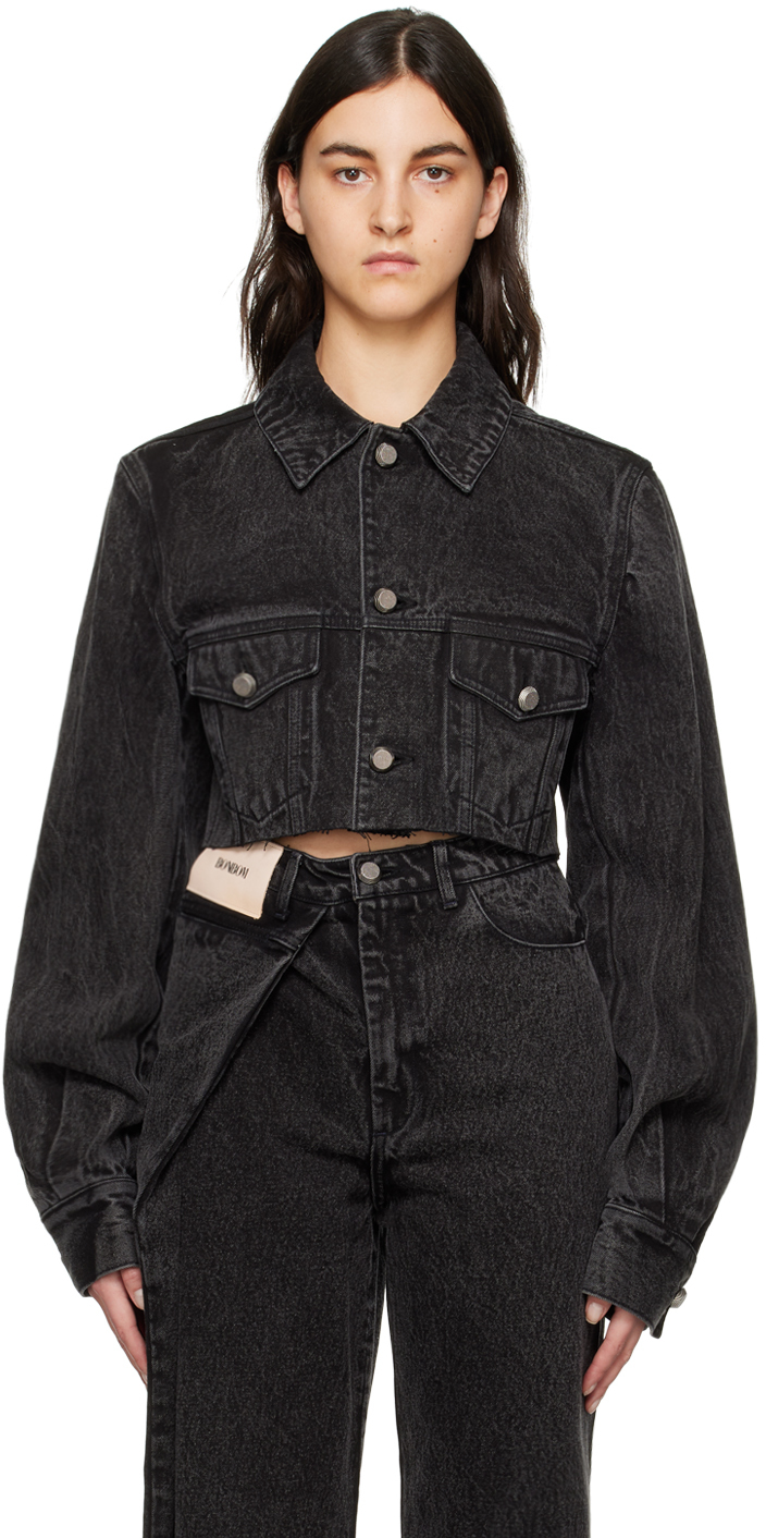 Update more than 77 black cropped denim jacket latest - in.thdonghoadian